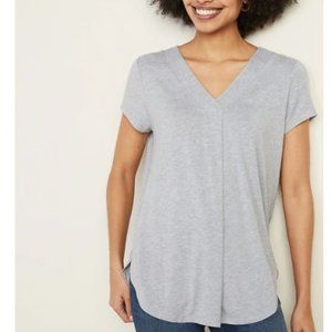 Loose Fit Luxe V-Neck Tunic Tee from Old Navy